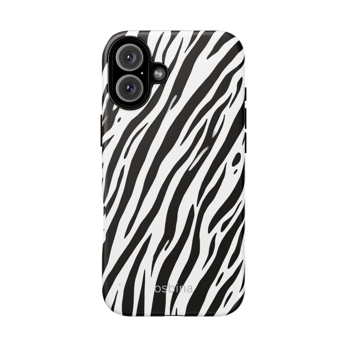 osbina | The Bengal Bold Stripe Case in White + Black | The Season Collective