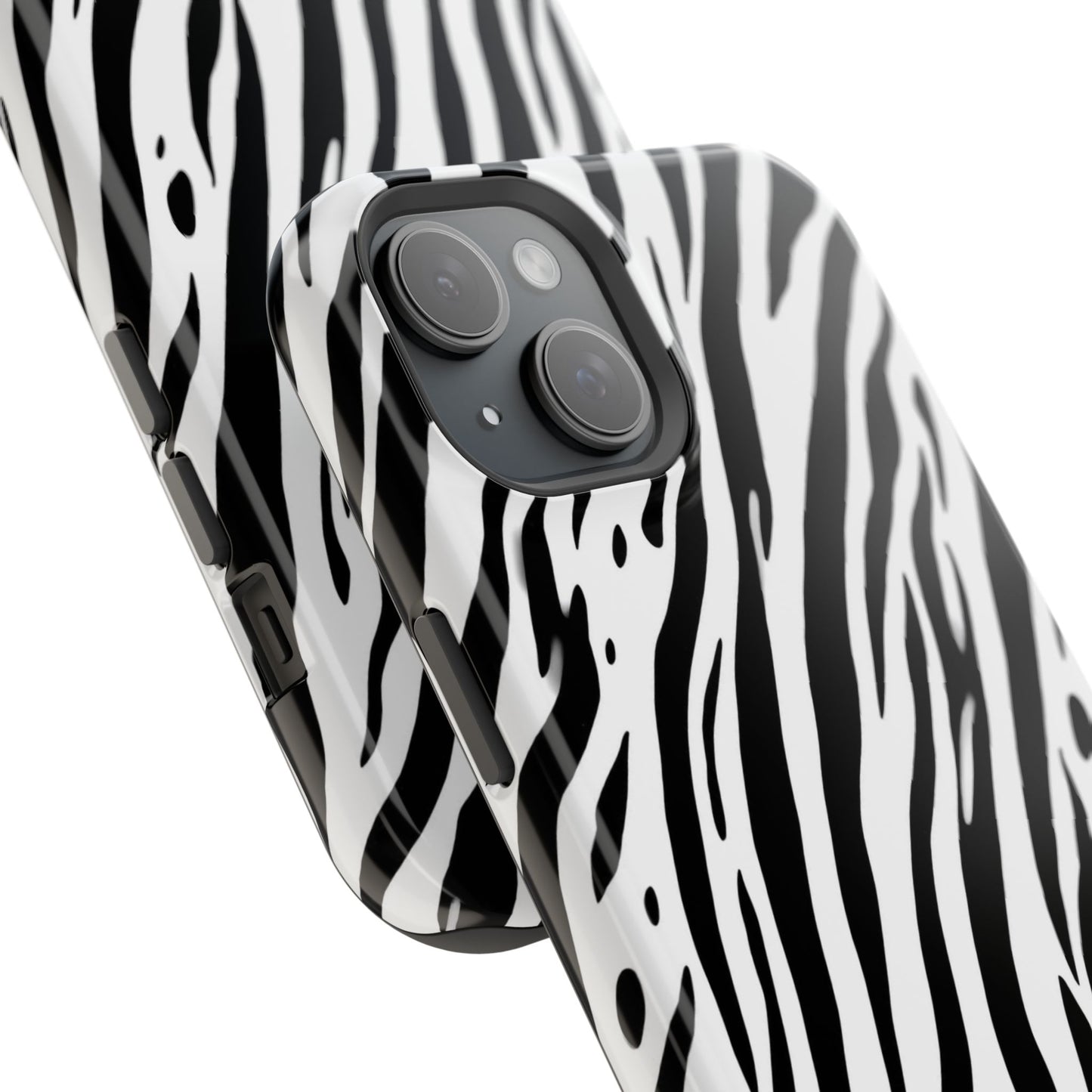 osbina | MagSafe Compatible for iPhone | The Bengal Bold Stripe Case in White + Black | The Season Collective