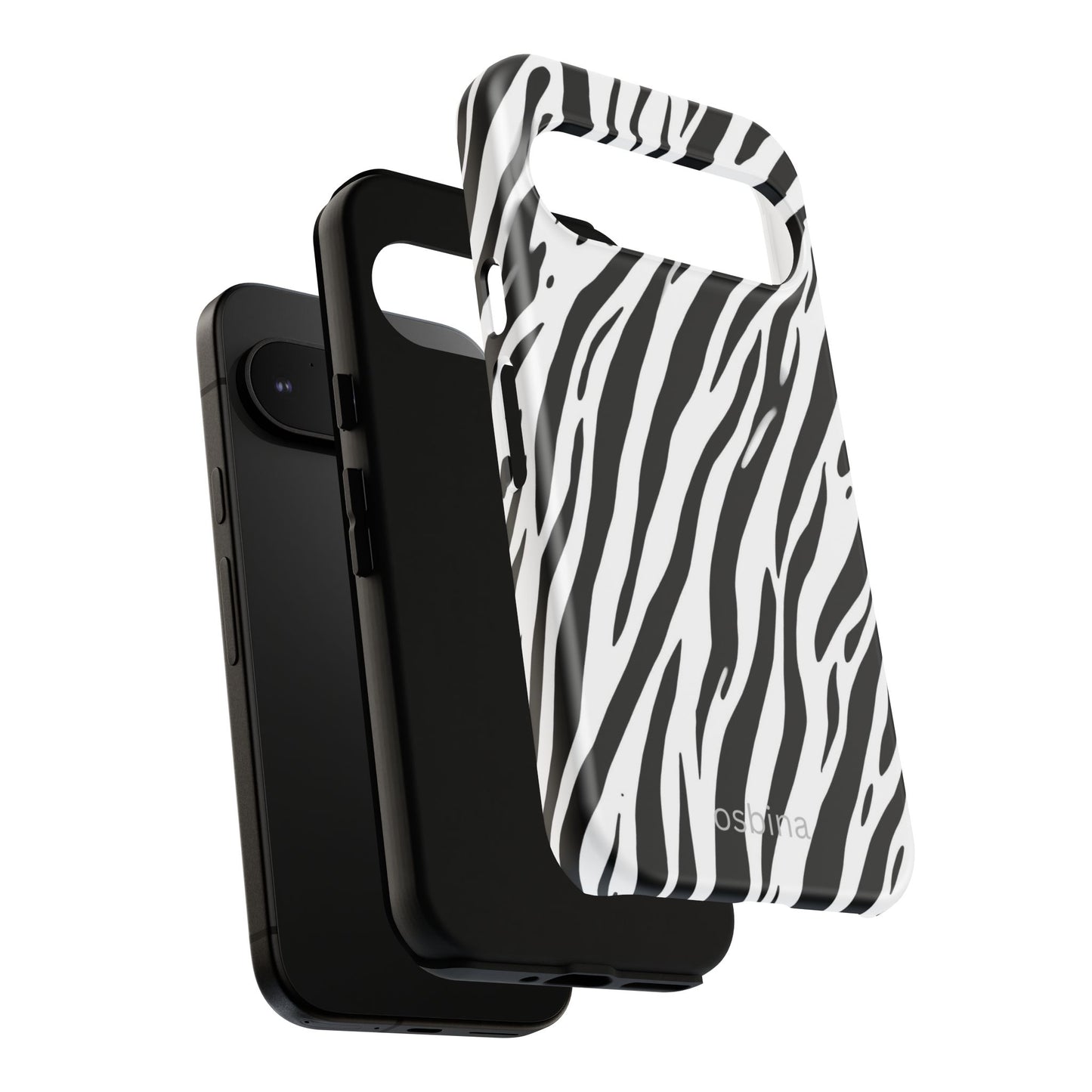 osbina | The Bengal Bold Stripe Case in White + Black | The Season Collective