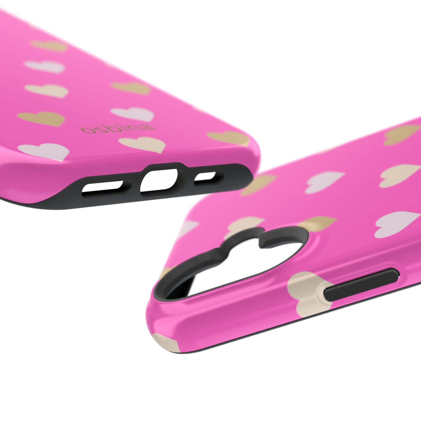 osbina | MagSafe compatible for iPhone | The Golden Hour Hearts Case | YAYOU Collection Supporting Shine Like Sable