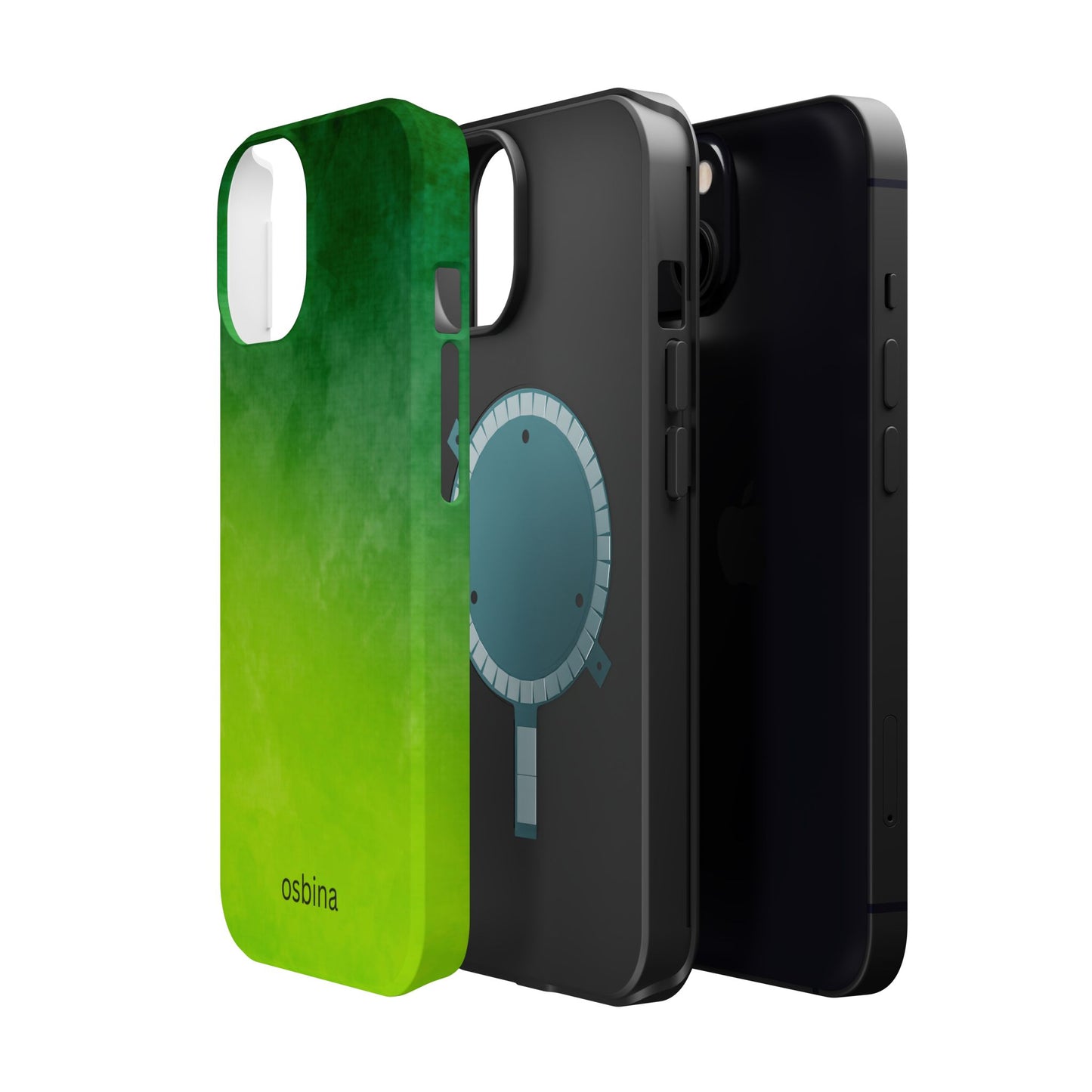 osbina | MagSafe compatible for iPhone | The Verde Glow Phone Case | Color Edit Collection