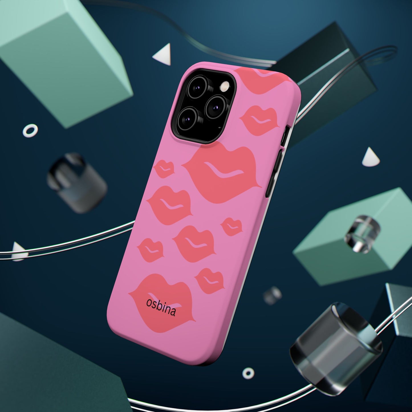 osbina | MagSafe compatible for iPhone | Besos Hot Lips Phone Case | Modern Muse Collection