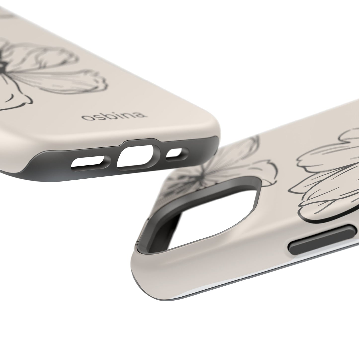 osbina | MagSafe compatible for iPhone | Poppy Whisper Phone Case | Modern Muse Collection