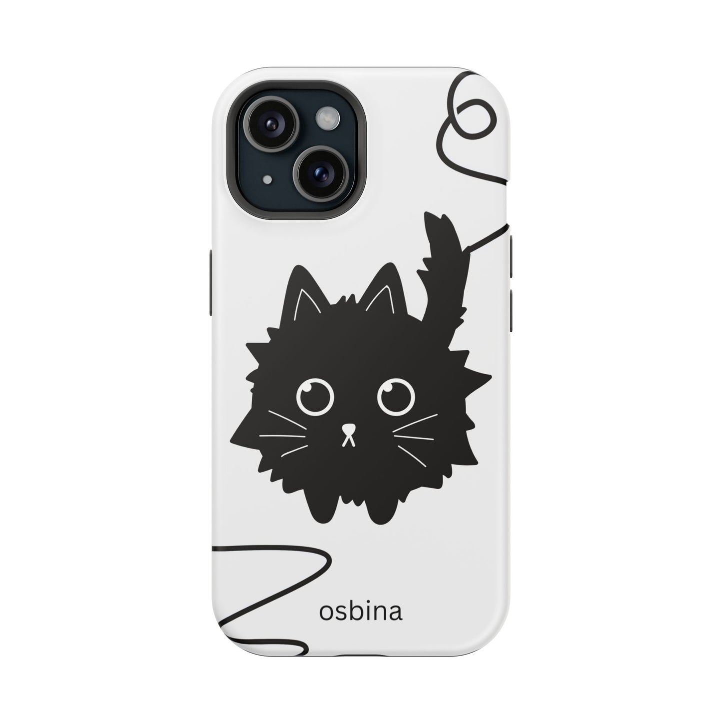 osbina | MagSafe compatible for iPhone | Midnight Couture Cat Phone Case | Season Collective Collection