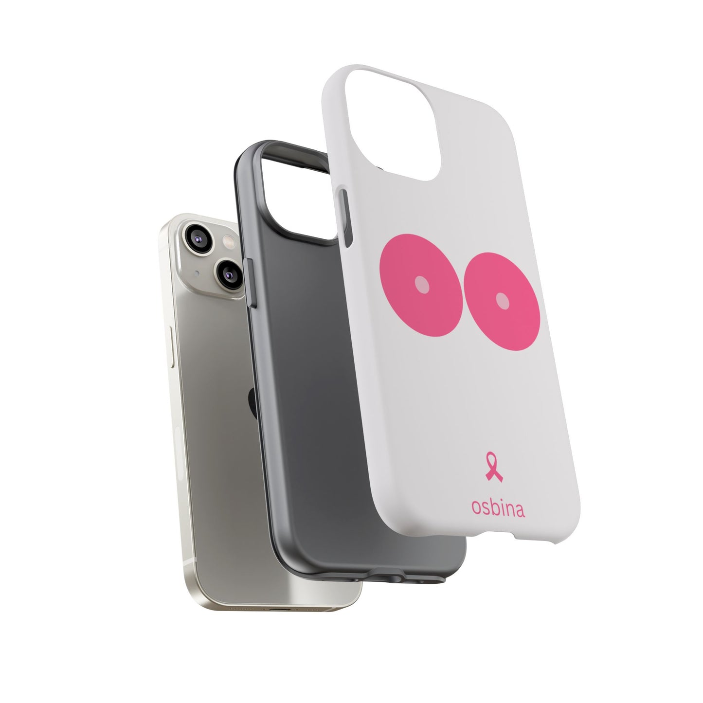 osbina | Limited Edition The Check Your Tatas Case in Light Pink + Soft Pink + Hot Pink | The Pink October Collection | Inspired By