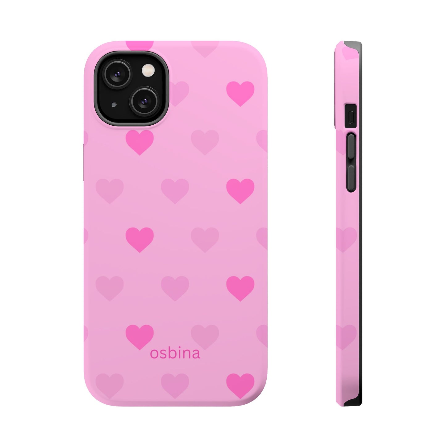 osbina | MagSafe compatible for iPhone | The Blushing Hearts Case | YAYOU Collection Supporting Shine Like Sable
