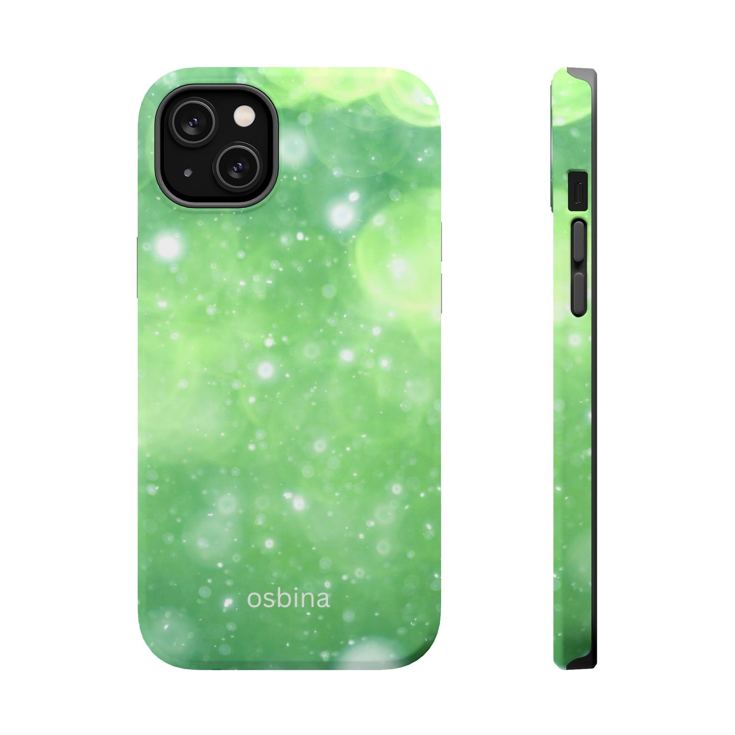 osbina | MagSafe compatible for iPhone | Verdant Bubbles Phone Case | Color Edit Collection