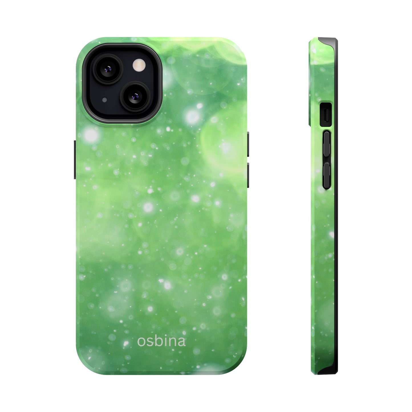 osbina | MagSafe compatible for iPhone | Verdant Bubbles Phone Case | Color Edit Collection
