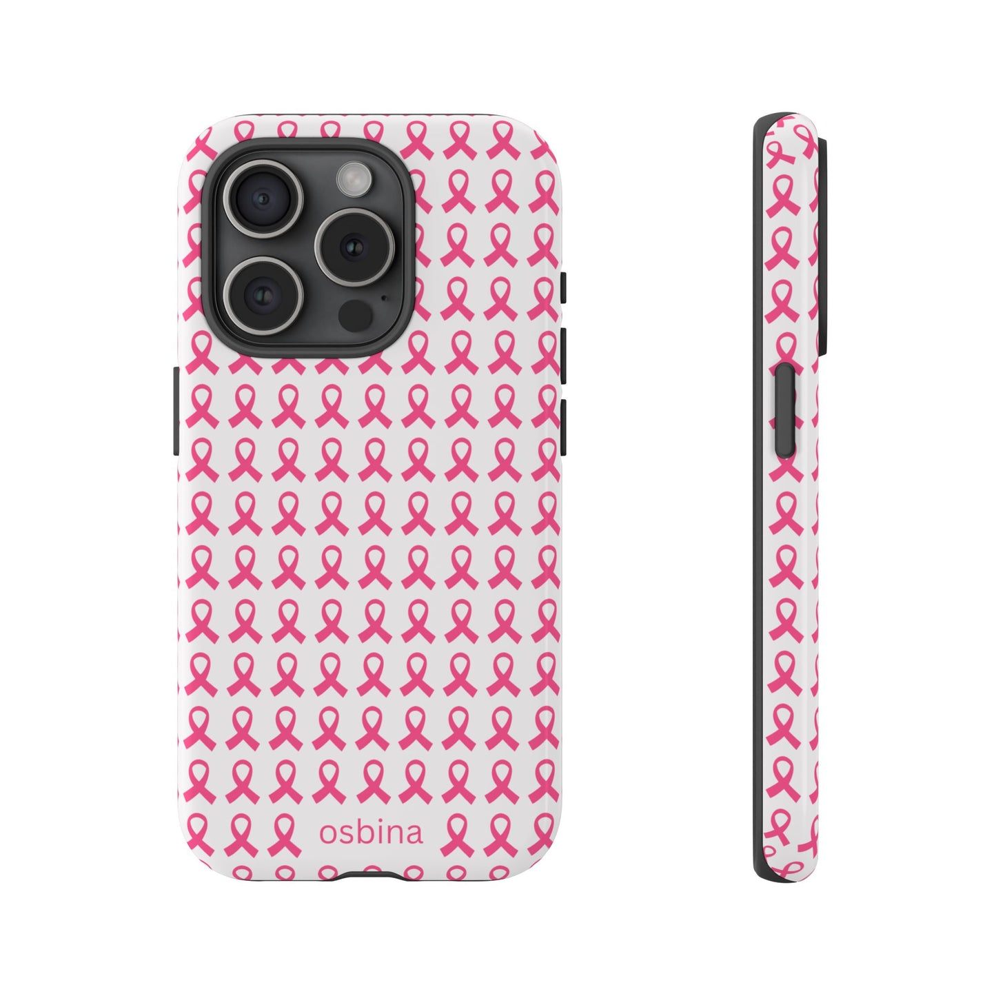 osbina | Limited Edition The Side by Side Pink Ribbon Case in Light Pink + Soft Pink + Hot Pink | The Pink October Collection | Inspired By