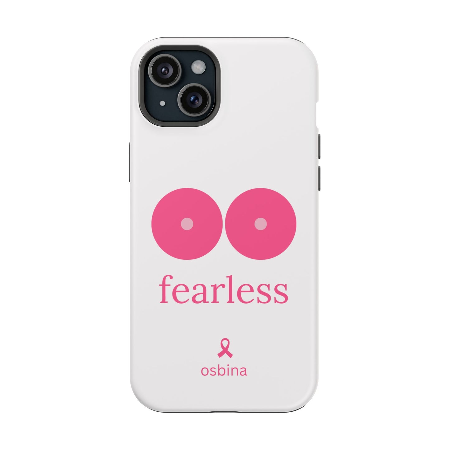 osbina | MagSafe compatible for iPhone | Limited Edition The Fearless Tatas Case in Light Pink + Soft Pink + Hot Pink | The Pink October Collection | Inspired By