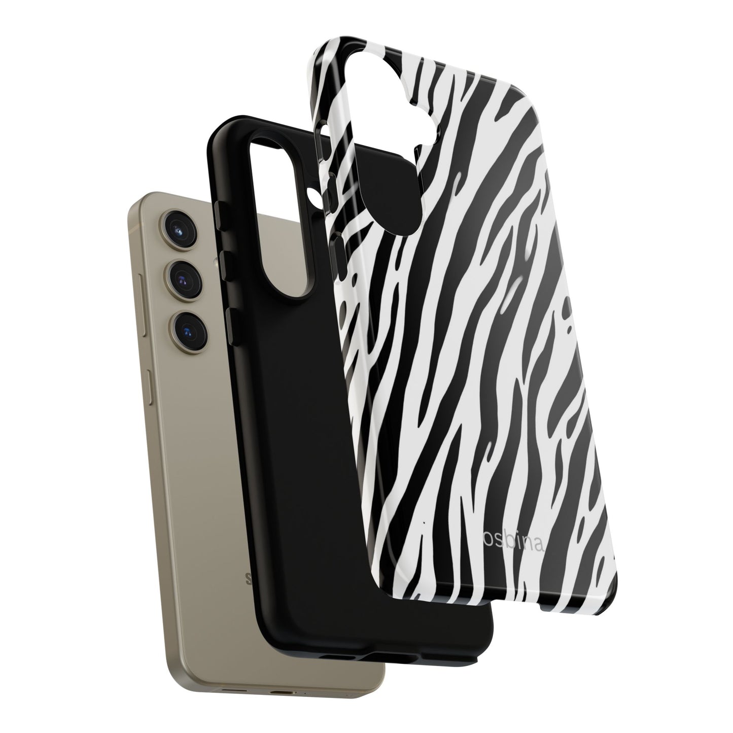 osbina | The Bengal Bold Stripe Case in White + Black | The Season Collective