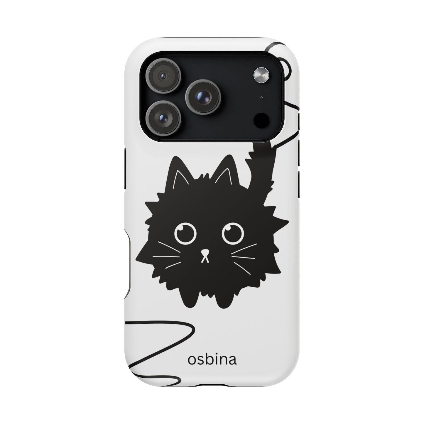 osbina | MagSafe compatible for iPhone | Midnight Couture Cat Phone Case | Season Collective Collection