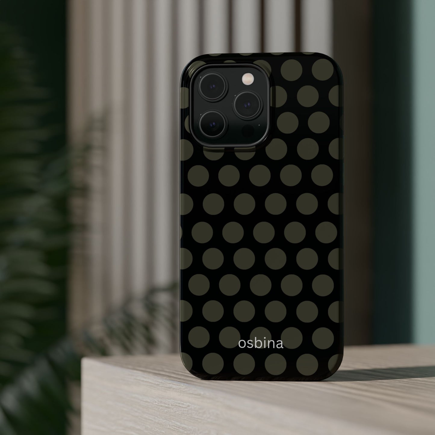 osbina | MagSafe compatible for iPhone | Onyx Chic Phone Case | Modern Muse Collection