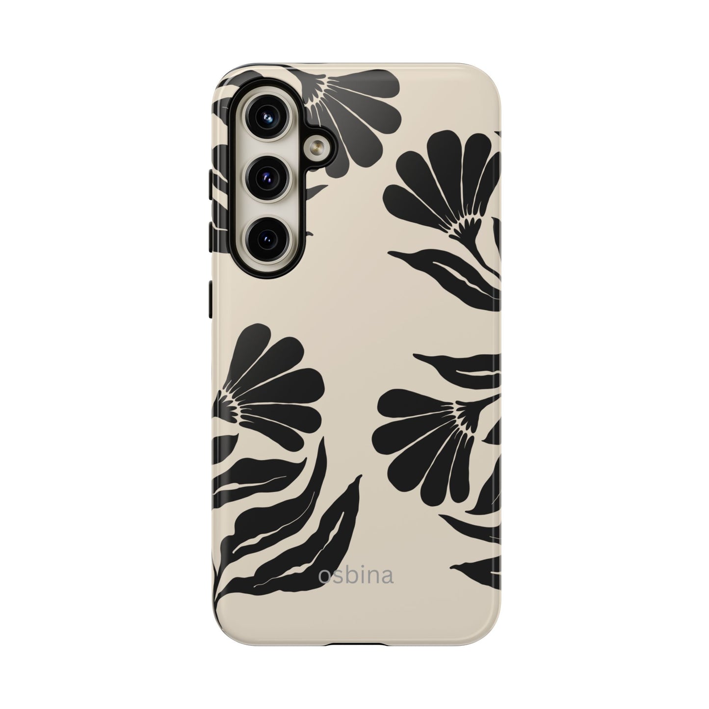 osbina | Obsidian Bloom Flower Phone Case | Modern Muse Collection