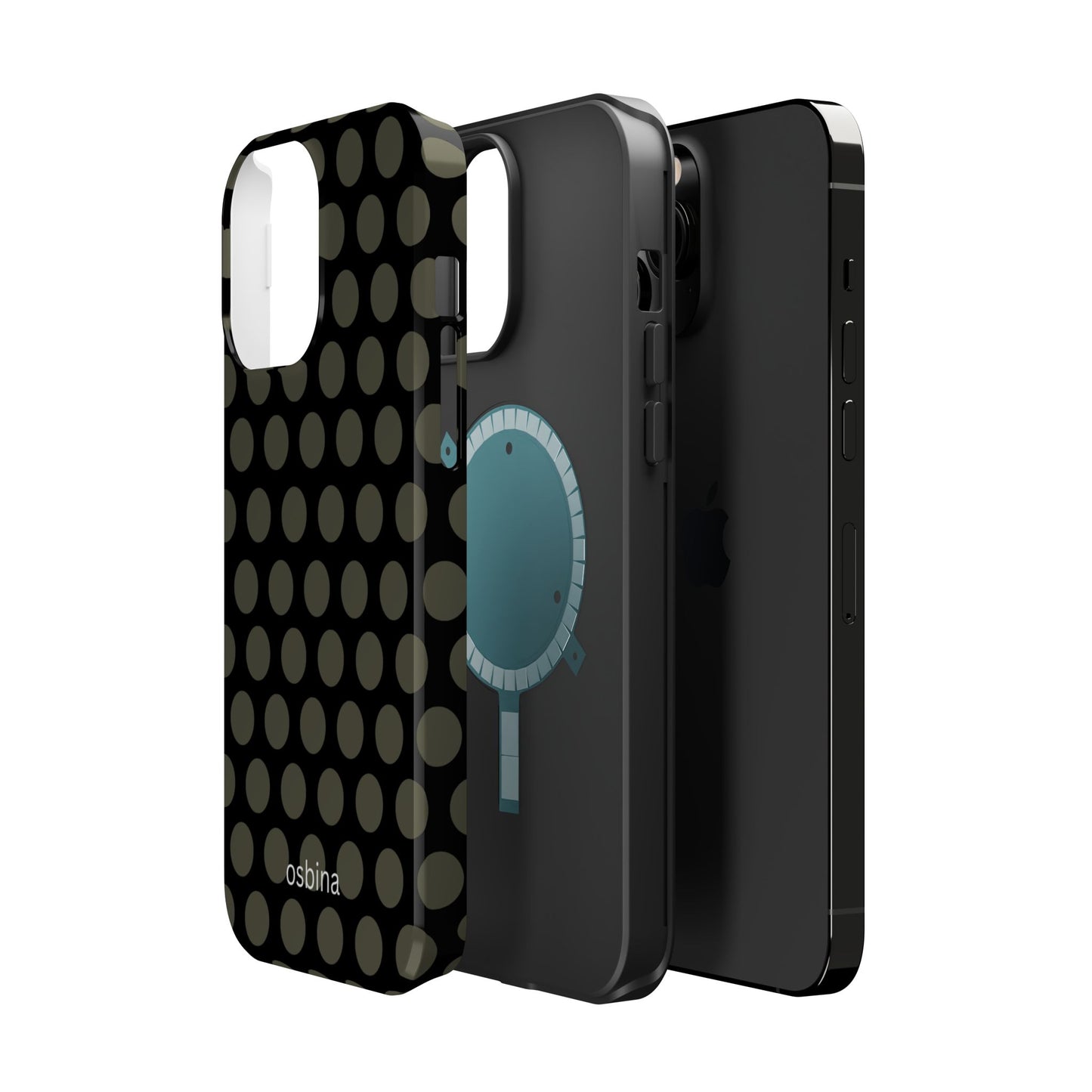 osbina | MagSafe compatible for iPhone | Onyx Chic Phone Case | Modern Muse Collection