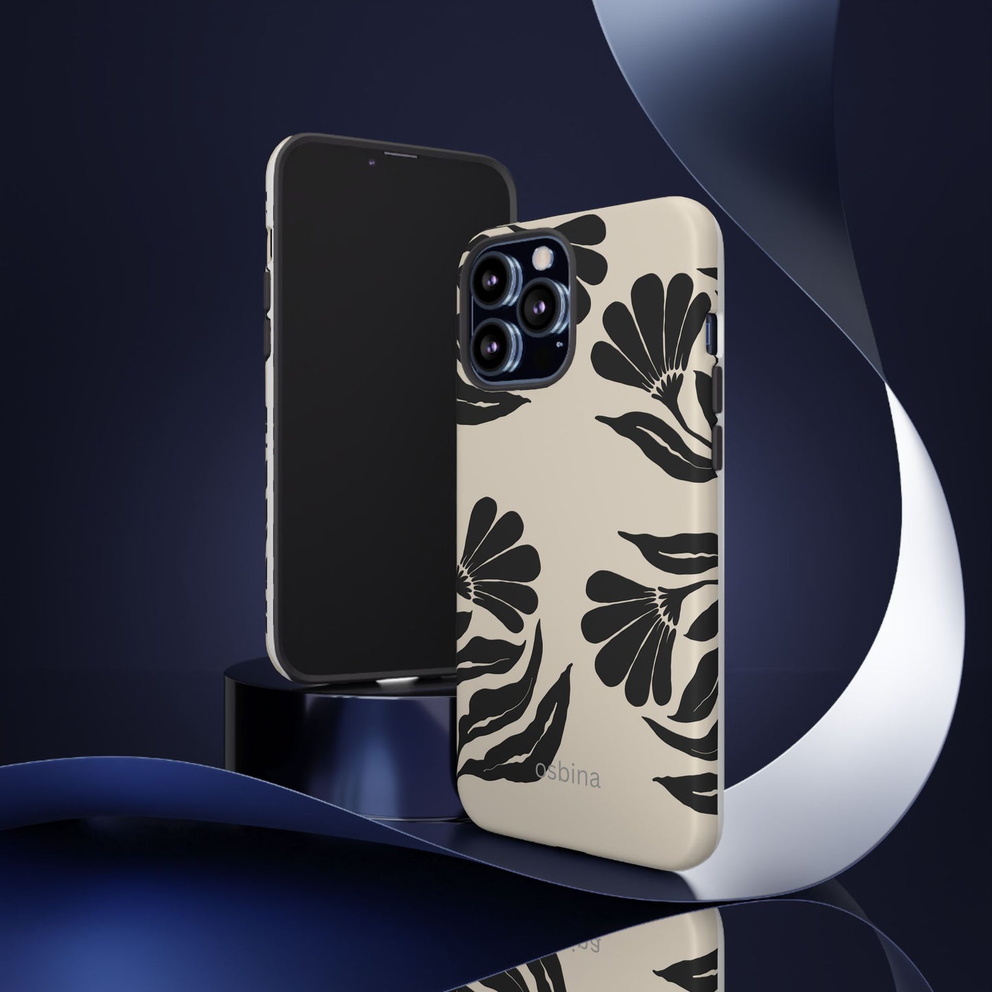 osbina | Obsidian Bloom Flower Phone Case | Modern Muse Collection