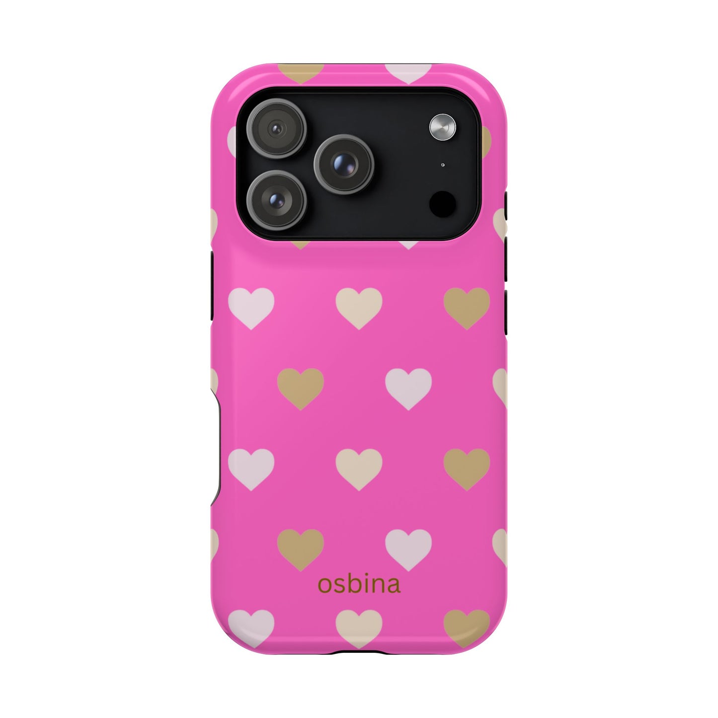 osbina | MagSafe compatible for iPhone | The Golden Hour Hearts Case | YAYOU Collection Supporting Shine Like Sable
