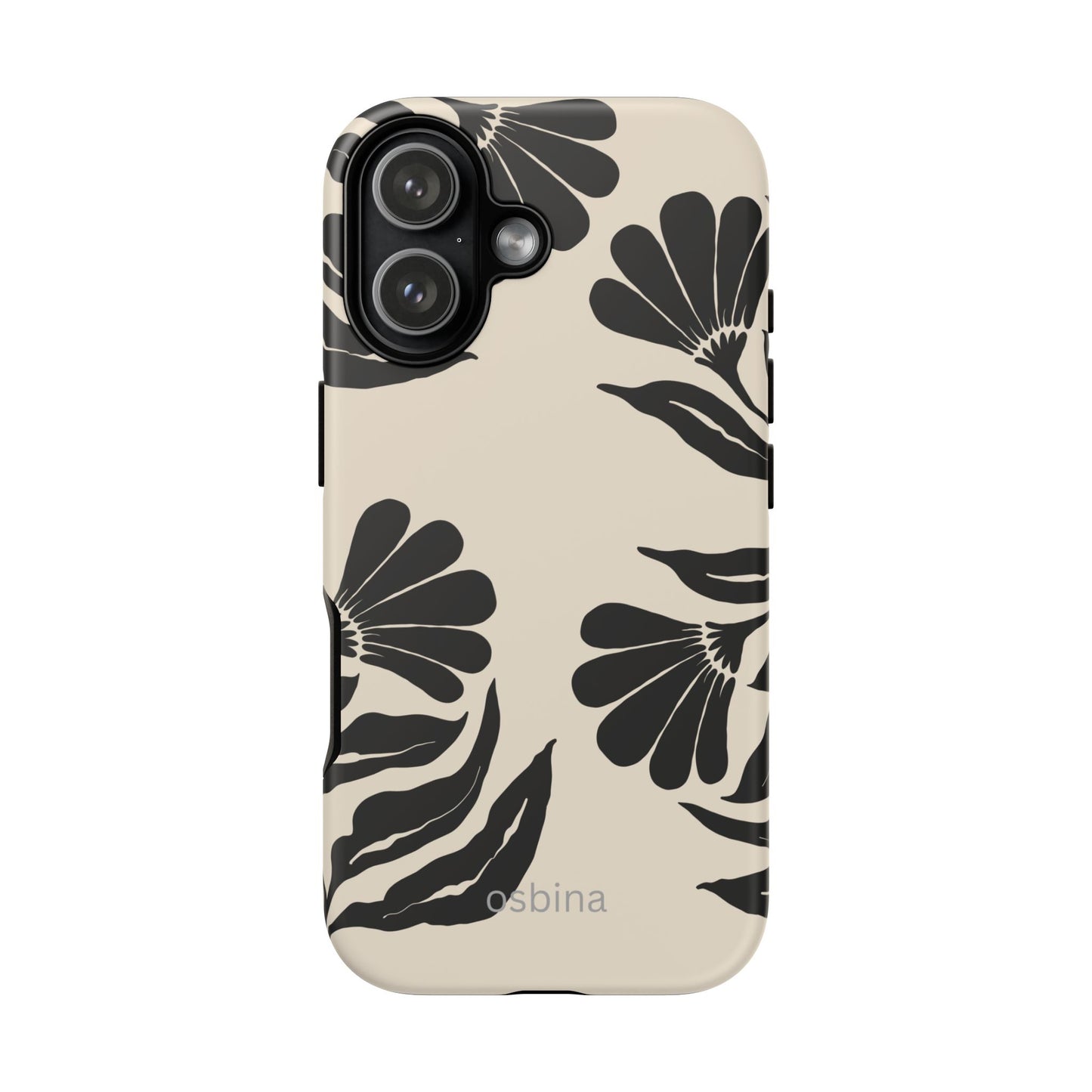 osbina | Obsidian Bloom Flower Phone Case | Modern Muse Collection