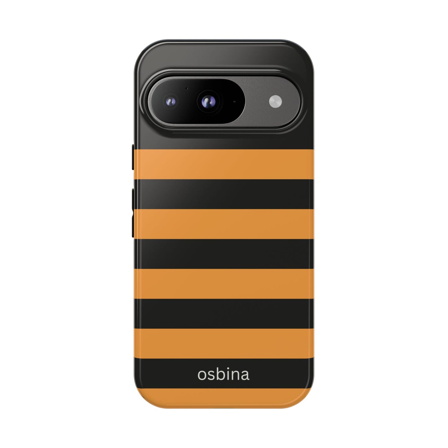 osbina | The Horizon Stripe Case in Black + Orange | The Season Collective
