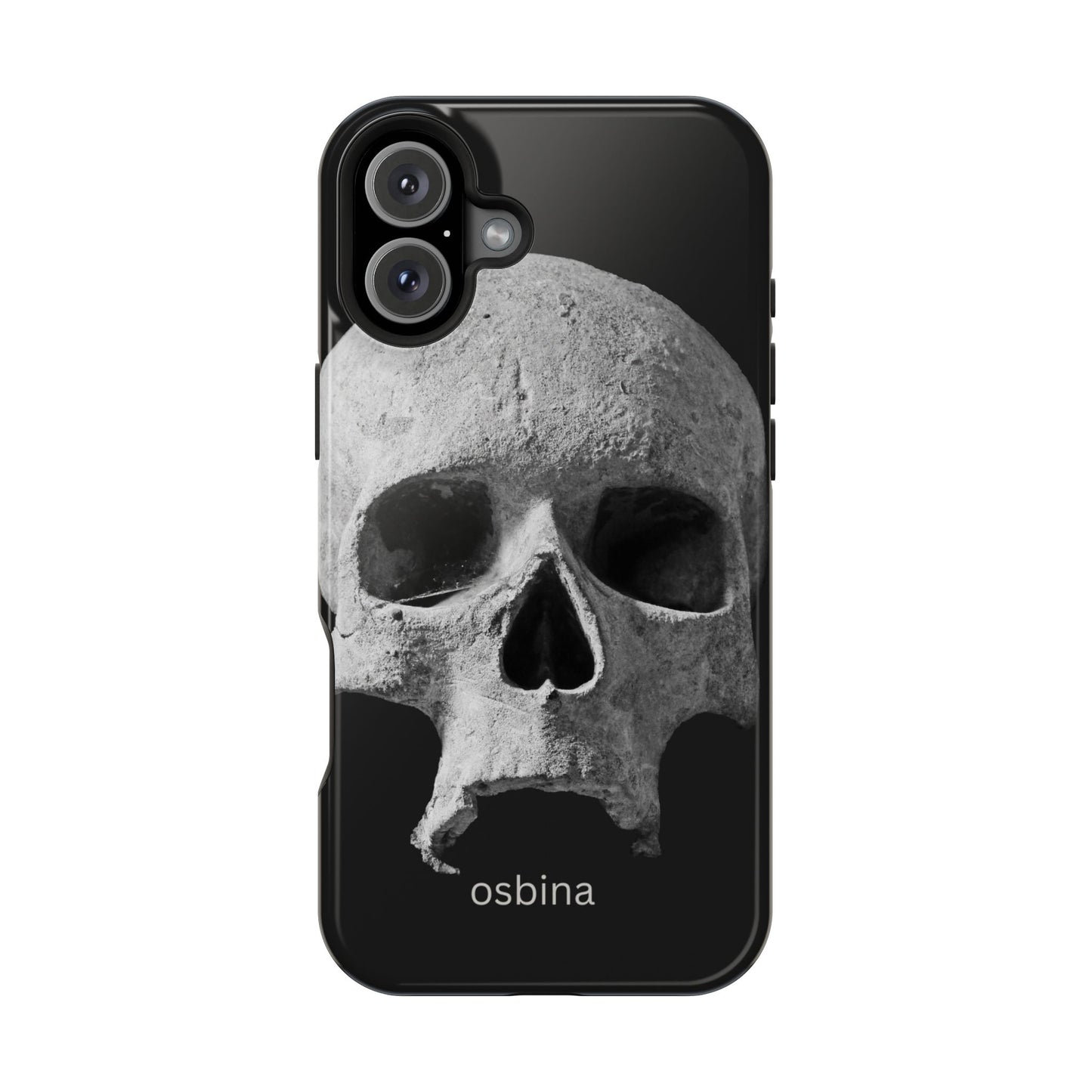 osbina | MagSafe compatible for iPhone | White Skull Phone Case | Season Collective Collection