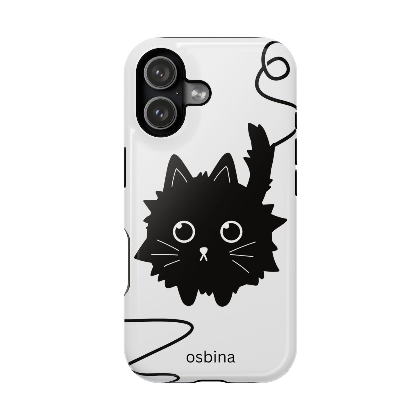 osbina | MagSafe compatible for iPhone | Midnight Couture Cat Phone Case | Season Collective Collection