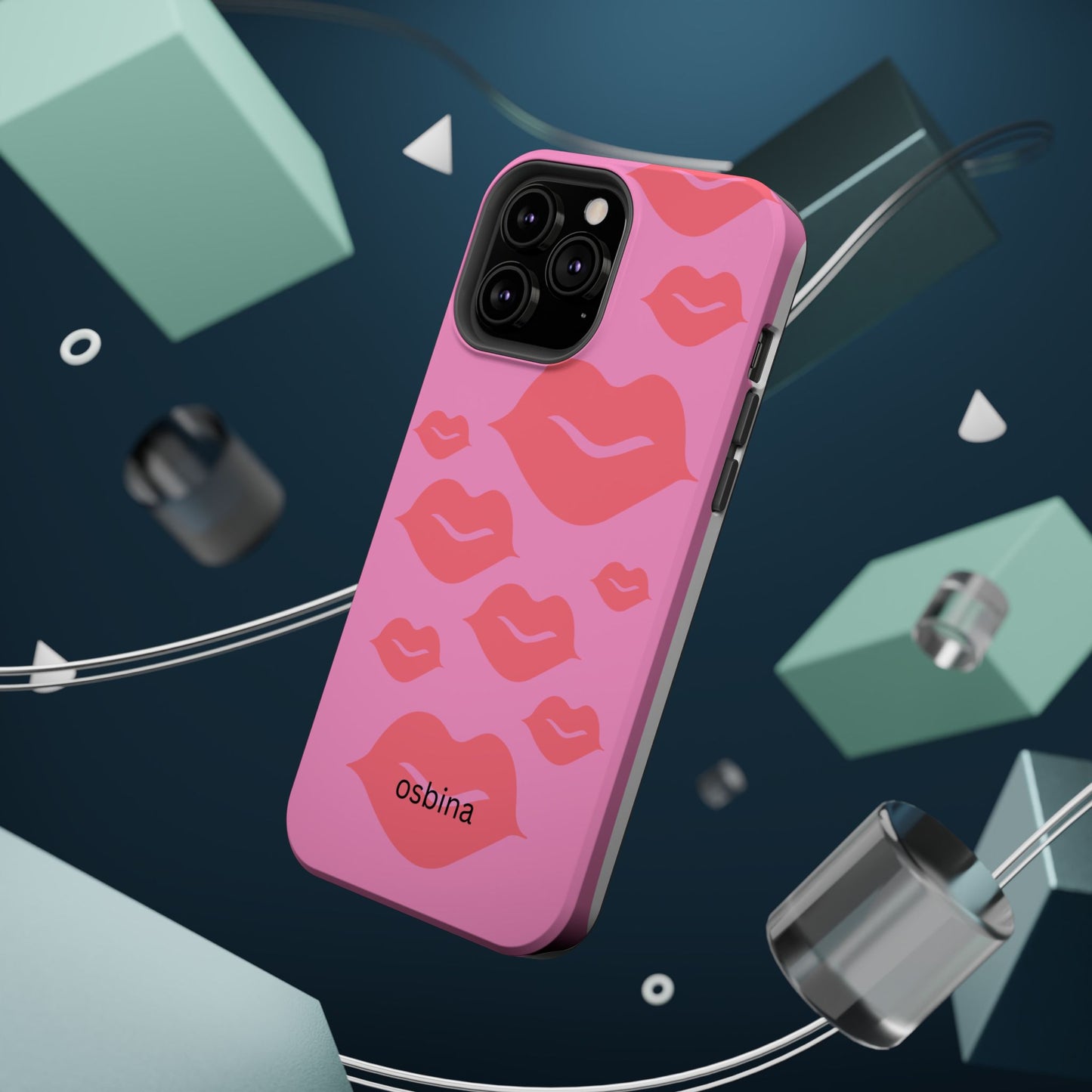 osbina | MagSafe compatible for iPhone | Besos Hot Lips Phone Case | Modern Muse Collection