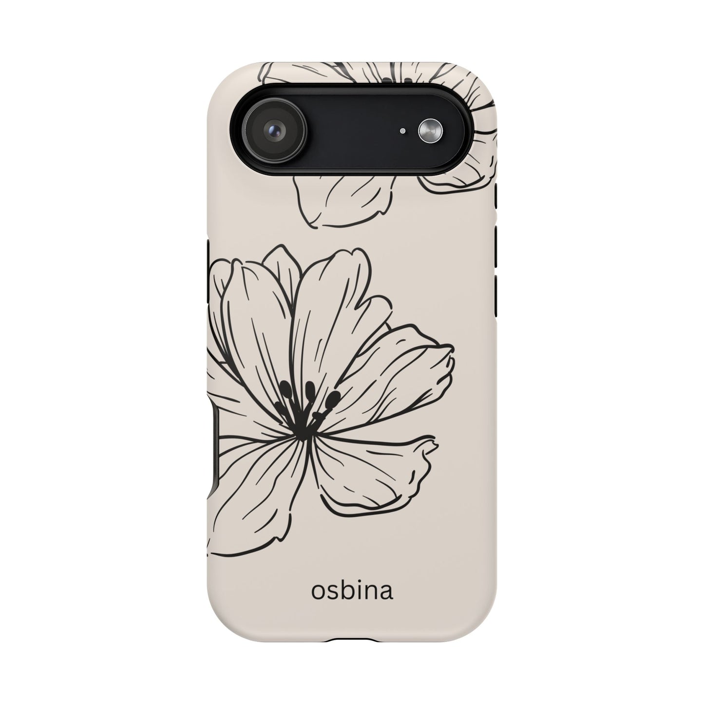 osbina | MagSafe compatible for iPhone | Poppy Whisper Phone Case | Modern Muse Collection
