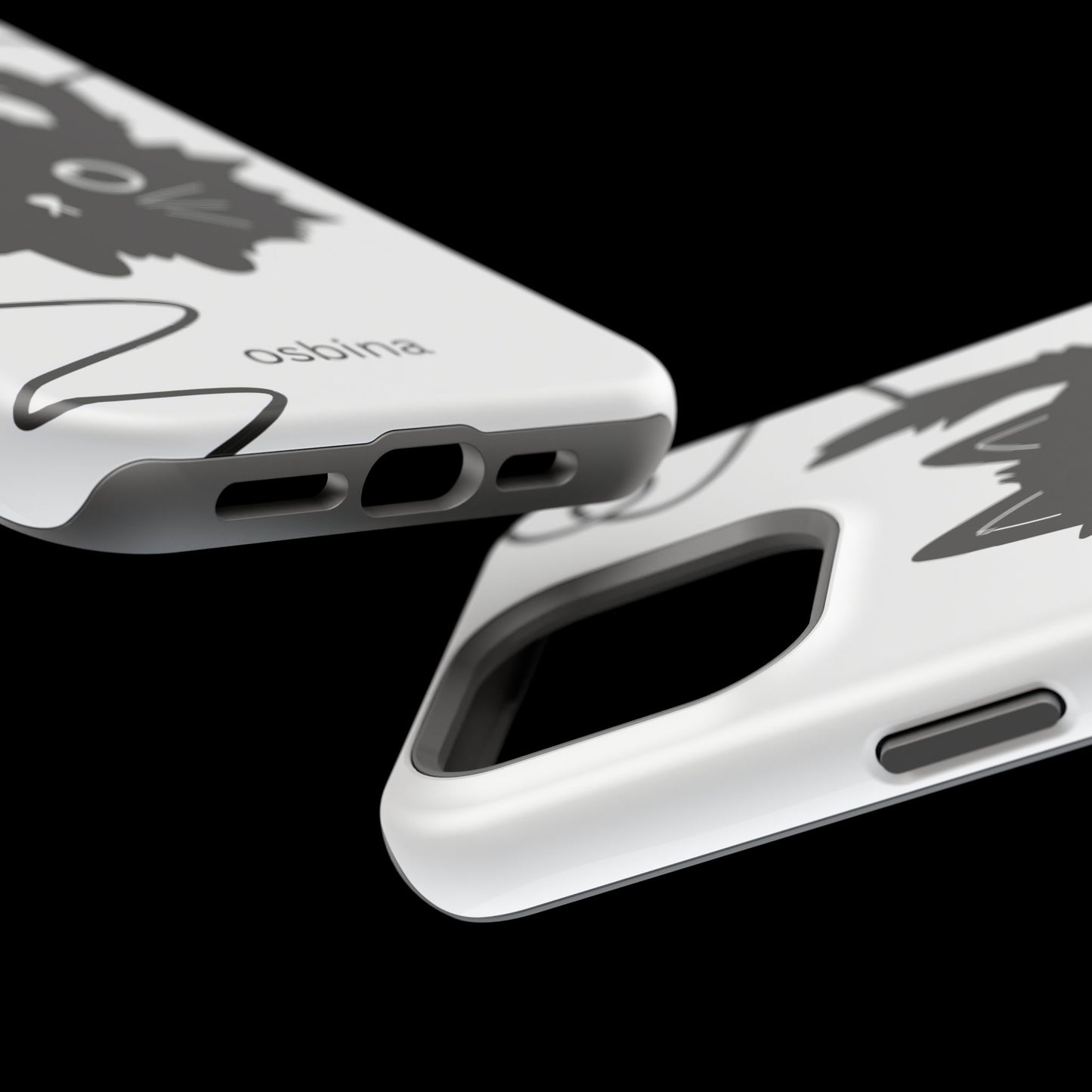 osbina | MagSafe compatible for iPhone | Midnight Couture Cat Phone Case | Season Collective Collection