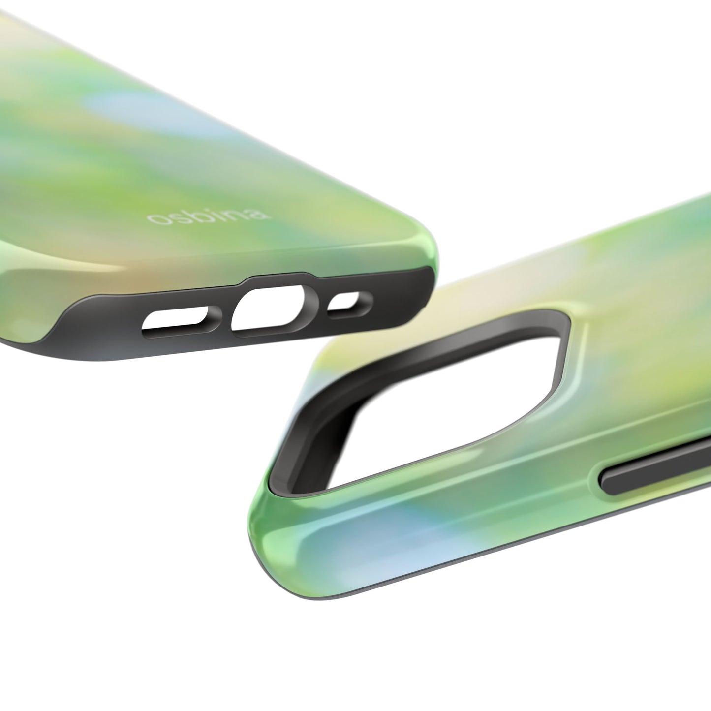 osbina | MagSafe compatible for iPhone | The Veridian Orbs Phone Case | Color Edit Collection