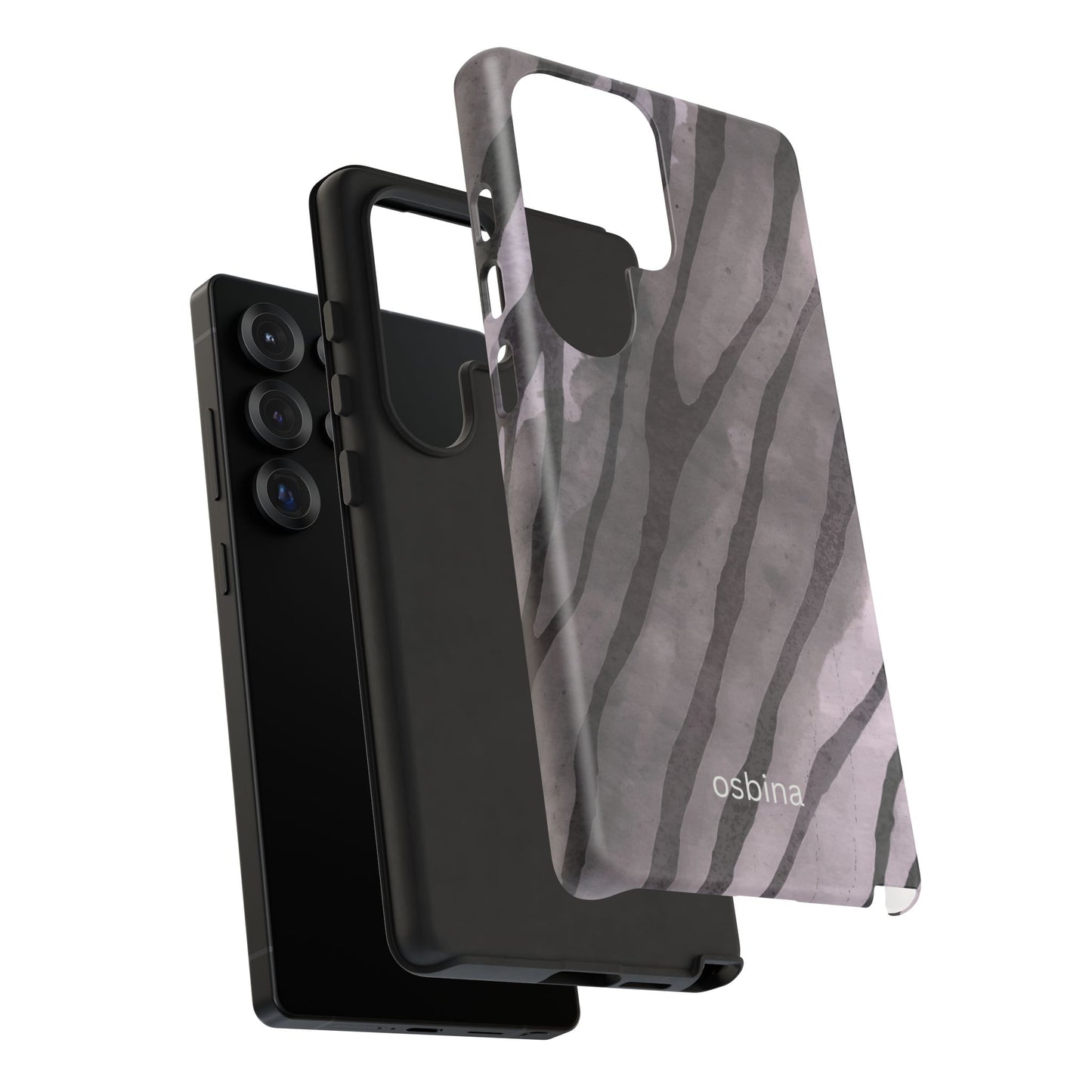 osbina | Stripes on Point — The Muted Gray + Black Tiger Case | The Season Collective