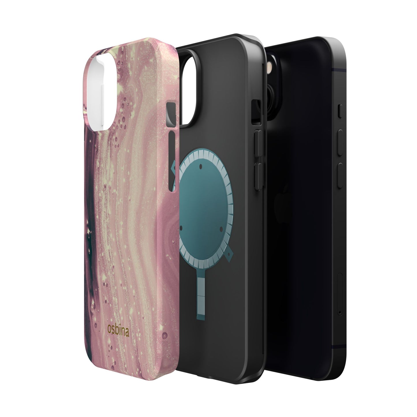 osbina | MagSafe compatible for iPhone | The Amethyst Glow Phone Case | Modern Muse Collection