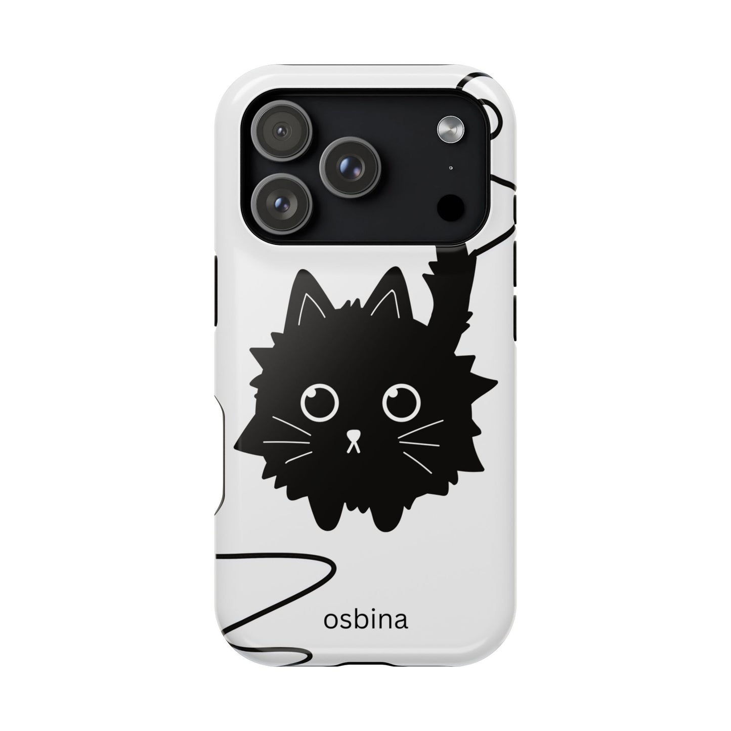 osbina | MagSafe compatible for iPhone | Midnight Couture Cat Phone Case | Season Collective Collection