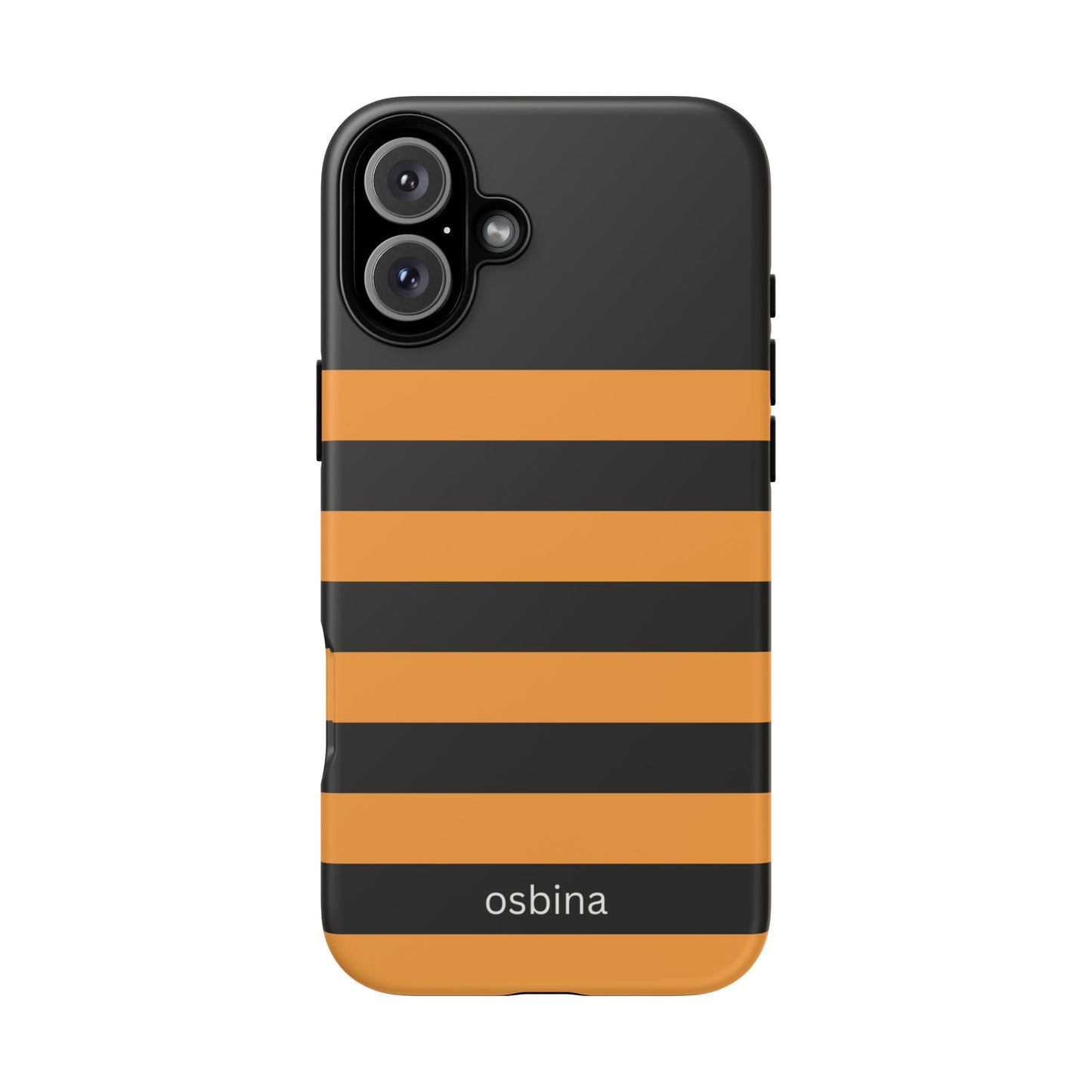 osbina | The Horizon Stripe Case in Black + Orange | The Season Collective