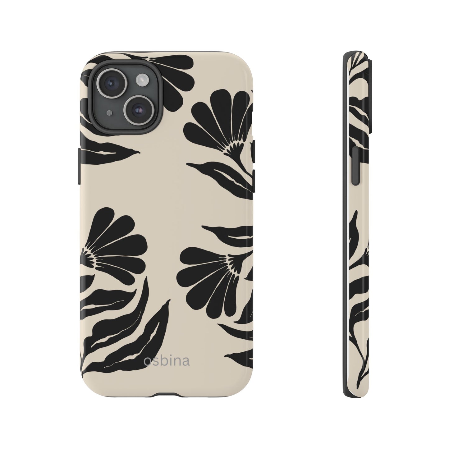 osbina | Obsidian Bloom Flower Phone Case | Modern Muse Collection
