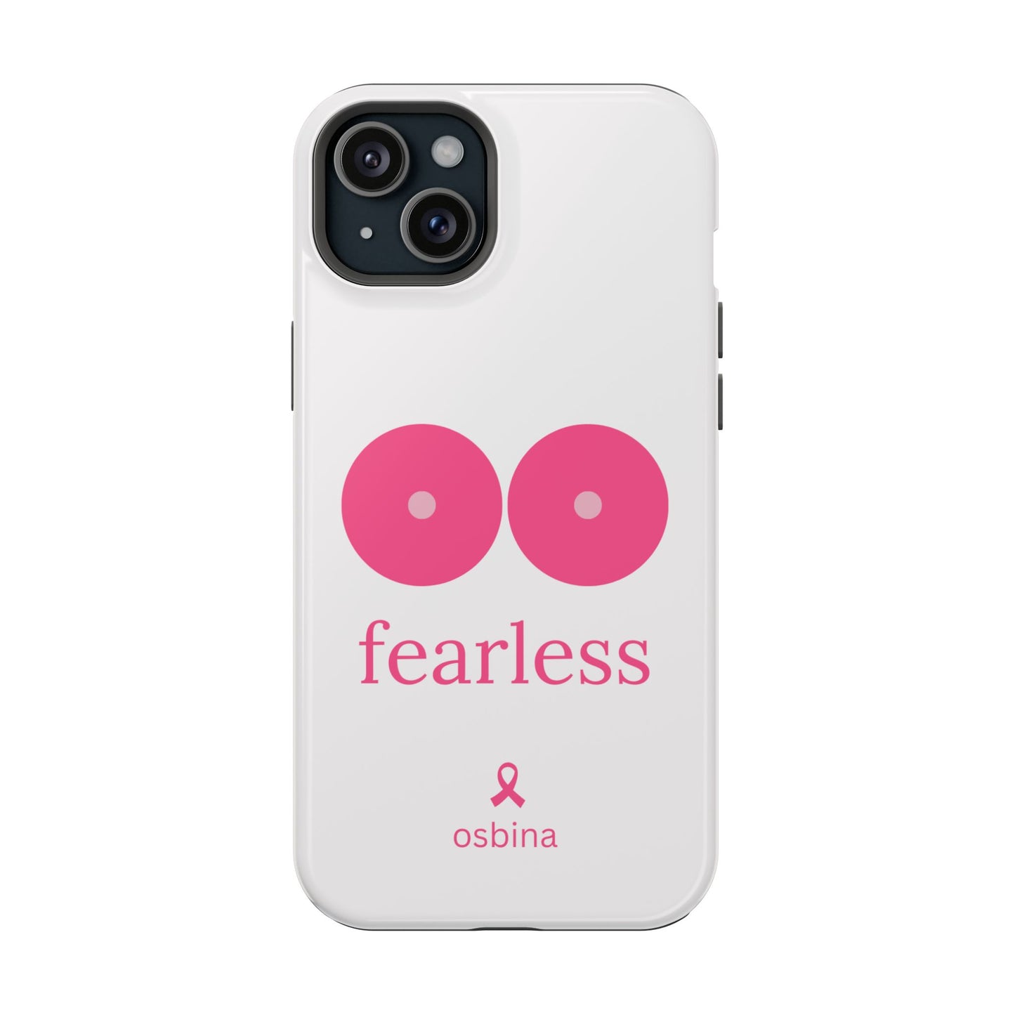 osbina | MagSafe compatible for iPhone | Limited Edition The Fearless Tatas Case in Light Pink + Soft Pink + Hot Pink | The Pink October Collection | Inspired By