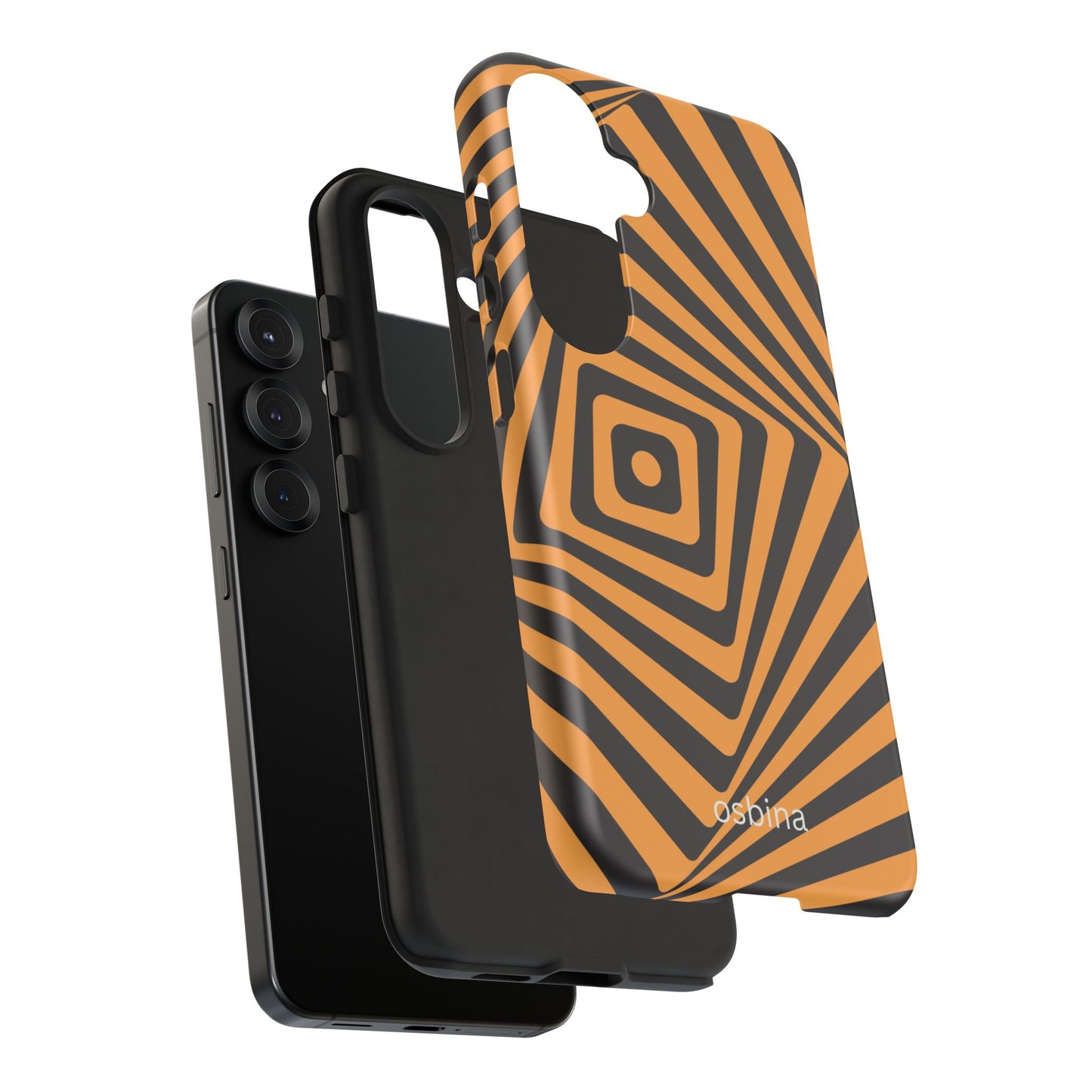osbina | Step Into the Zone — The Orange + Black Spiral Case | The Season Collective