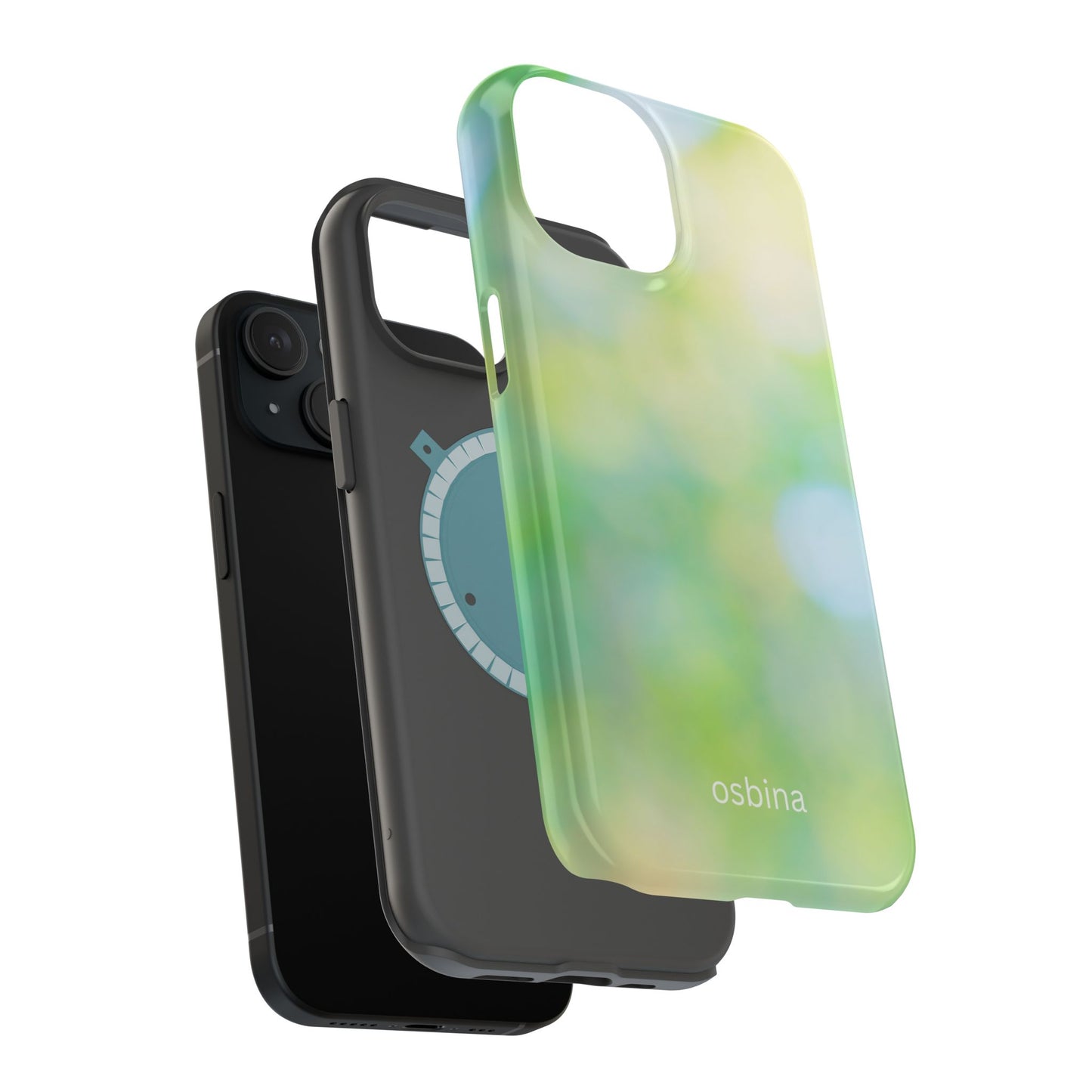 osbina | MagSafe compatible for iPhone | The Veridian Orbs Phone Case | Color Edit Collection
