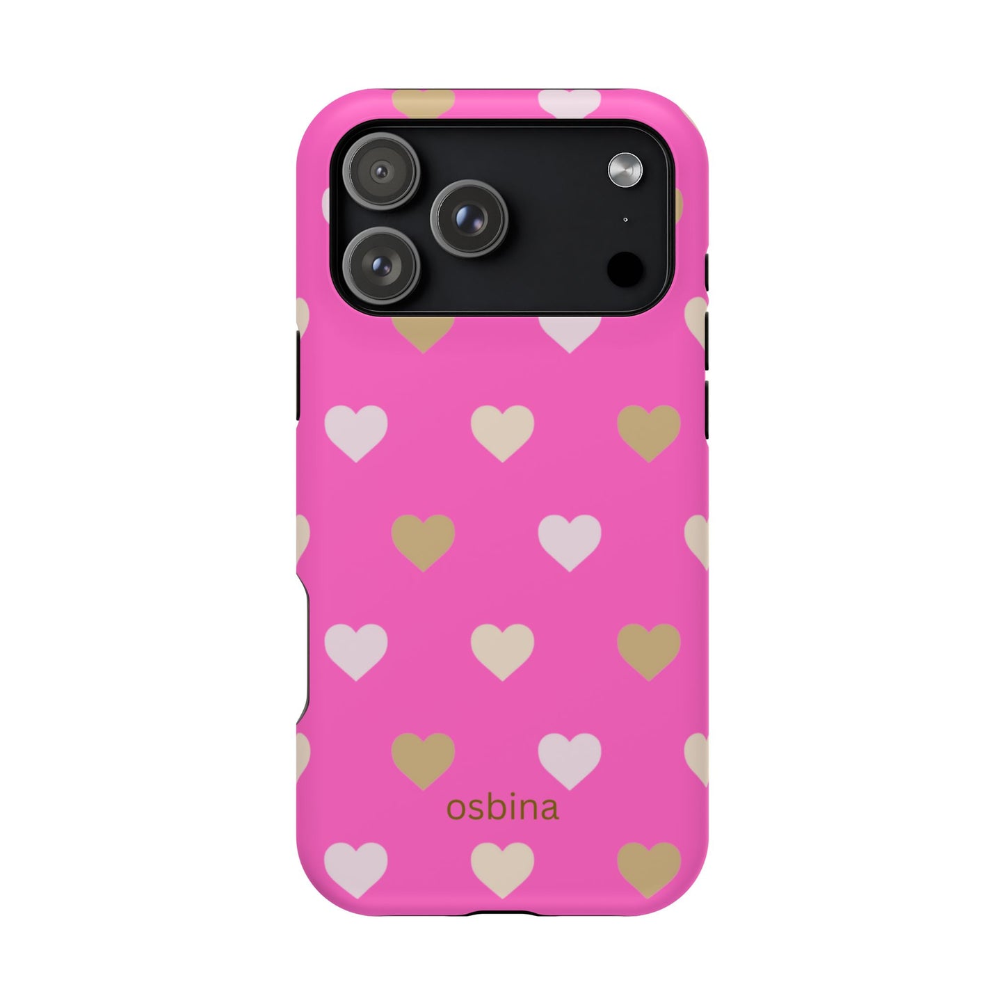 osbina | MagSafe compatible for iPhone | The Golden Hour Hearts Case | YAYOU Collection Supporting Shine Like Sable