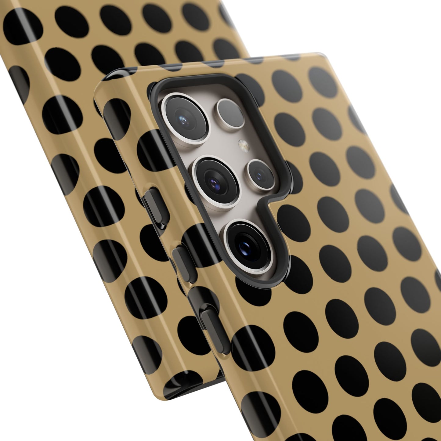 osbina | Camel Noir Dots Phone Case | Modern Muse Collection