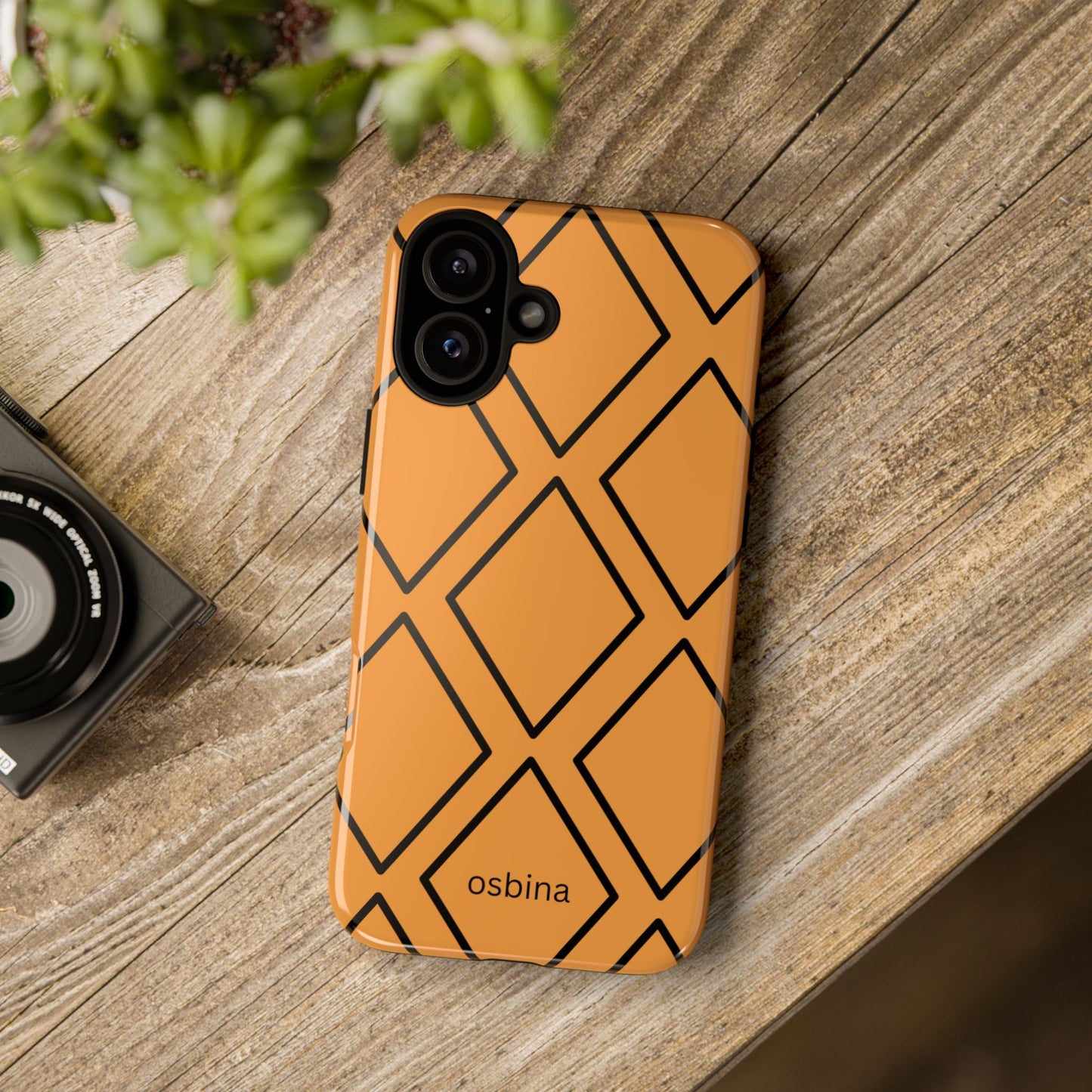 osbina | Diamonds Are Your Phone’s Best Friend — The Orange + Black Diamond Case | The Season Collective