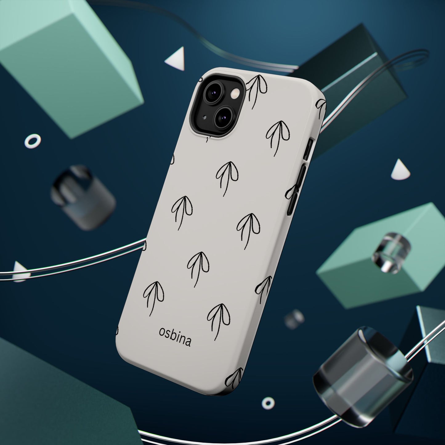 osbina | MagSafe compatible for iPhone | Linéa Flora Minimalistic Flower Phone Case | Modern Muse Collection