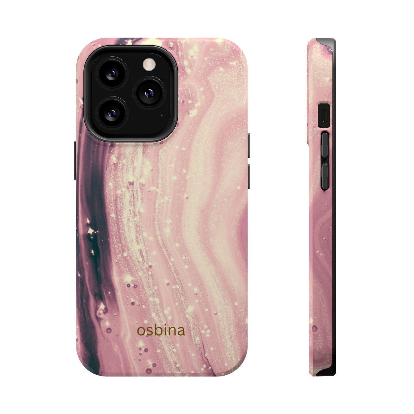 osbina | MagSafe compatible for iPhone | The Amethyst Glow Phone Case | Modern Muse Collection
