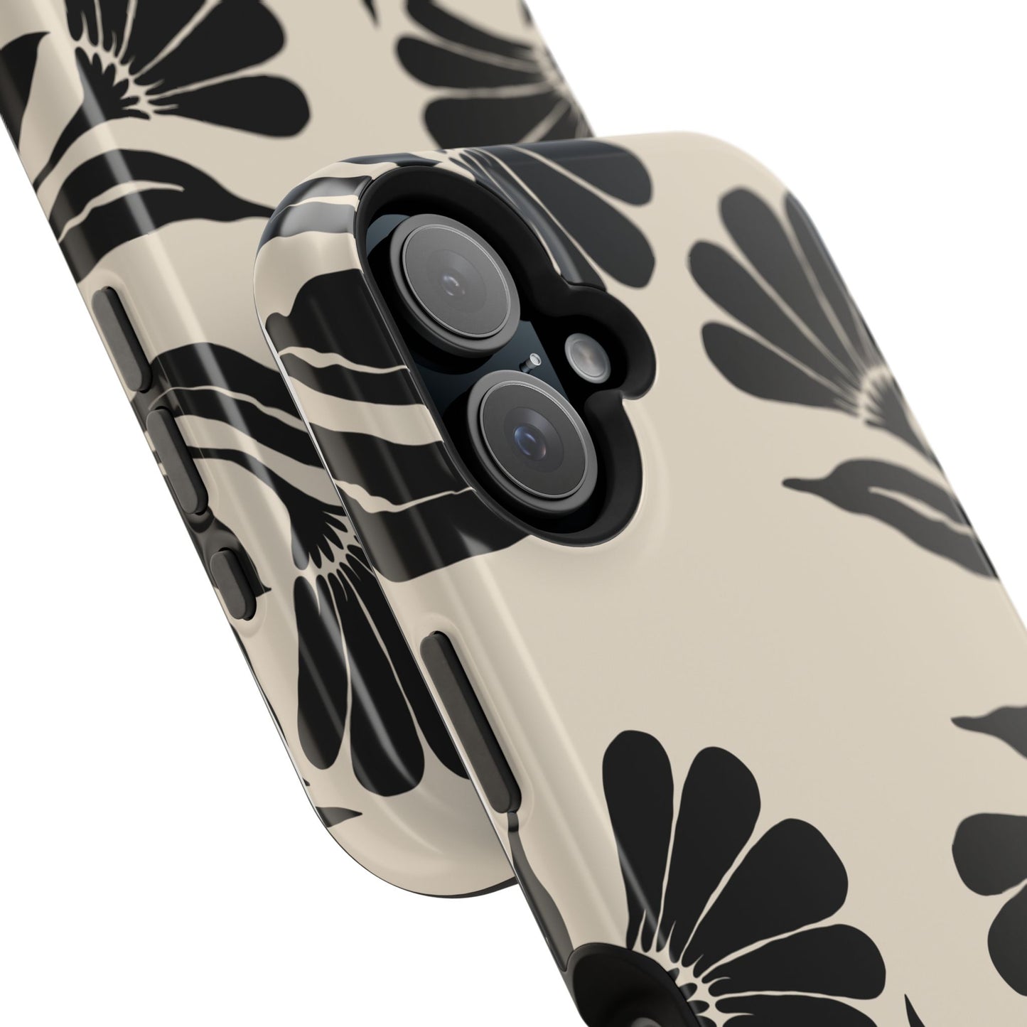 osbina | MagSafe compatible for iPhone | Obsidian Bloom Flower Phone Case | Modern Muse Collection