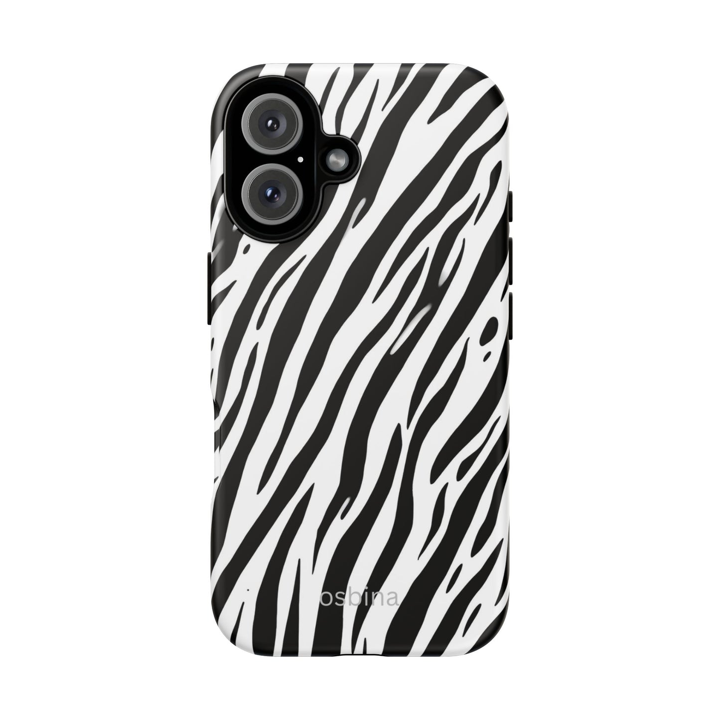 osbina | The Bengal Bold Stripe Case in White + Black | The Season Collective