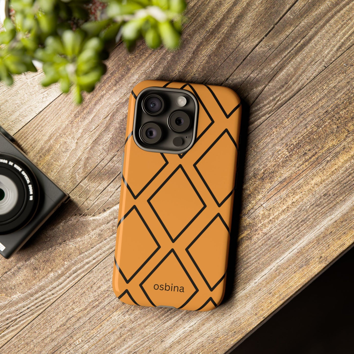 osbina | Diamonds Are Your Phone’s Best Friend — The Orange + Black Diamond Case | The Season Collective
