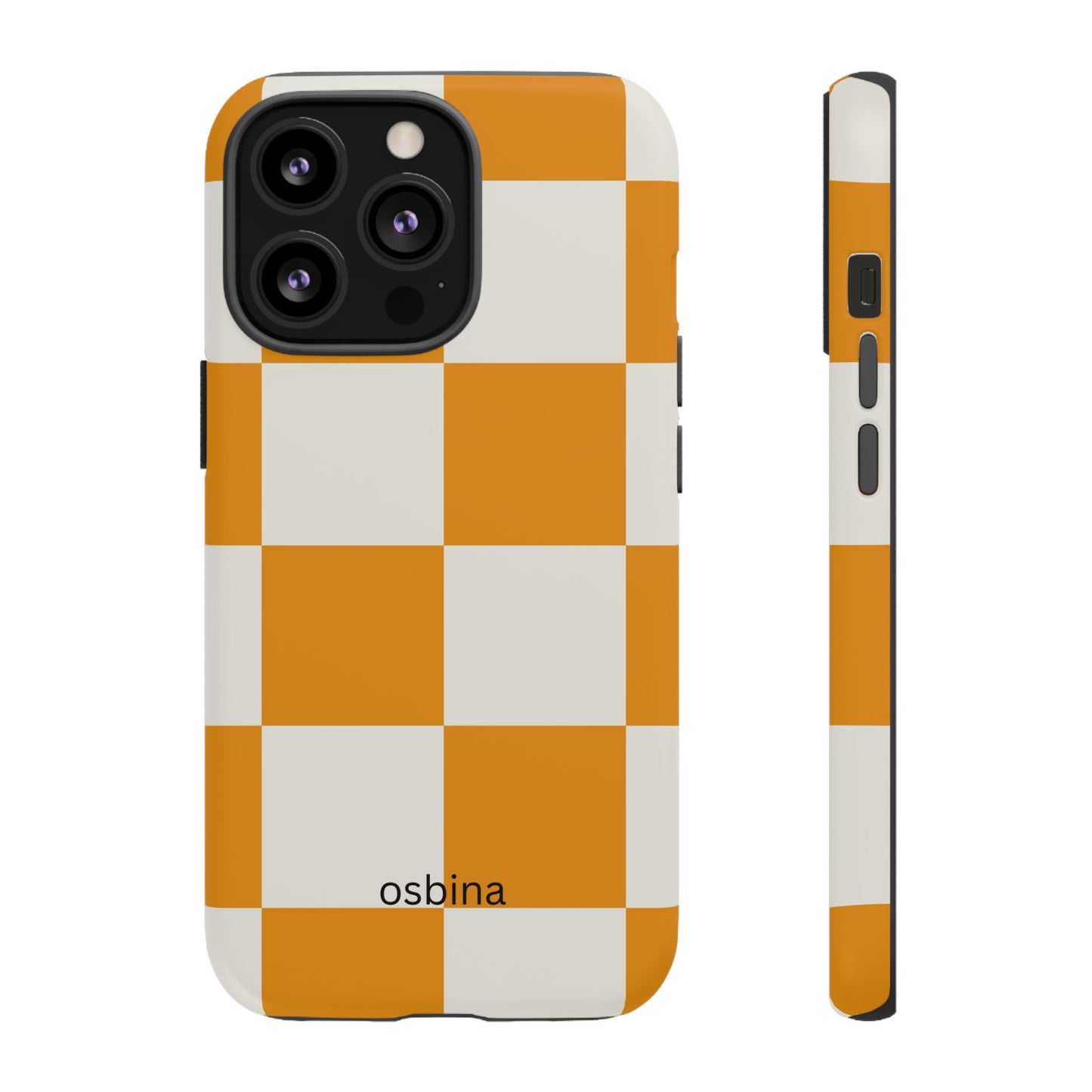 osbina | Check You Out — The Orange + White Check Case | The Season Collective