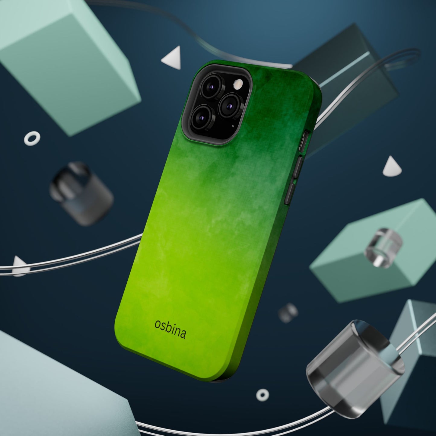 osbina | MagSafe compatible for iPhone | The Verde Glow Phone Case | Color Edit Collection