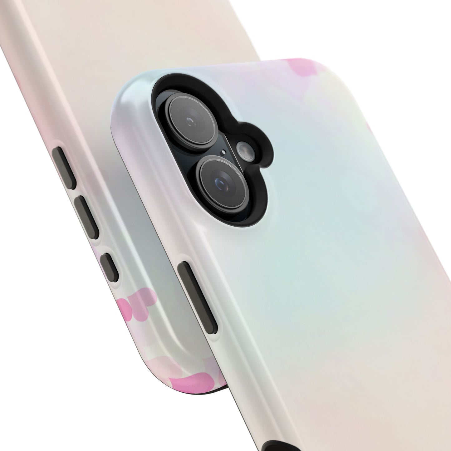 osbina | MagSafe compatible for iPhone | The Cotton Candy Hearts Case | YAYOU Collection Supporting Shine Like Sable
