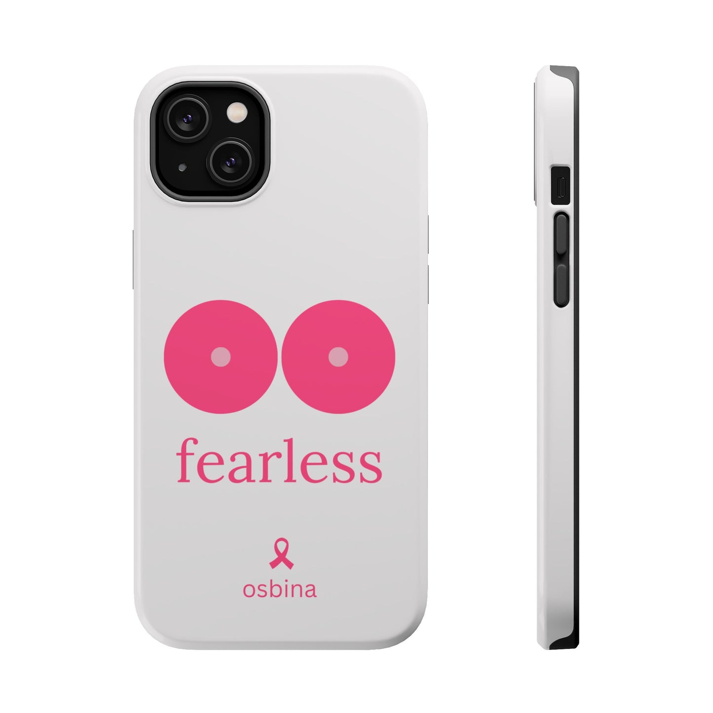 osbina | MagSafe compatible for iPhone | Limited Edition The Fearless Tatas Case in Light Pink + Soft Pink + Hot Pink | The Pink October Collection | Inspired By