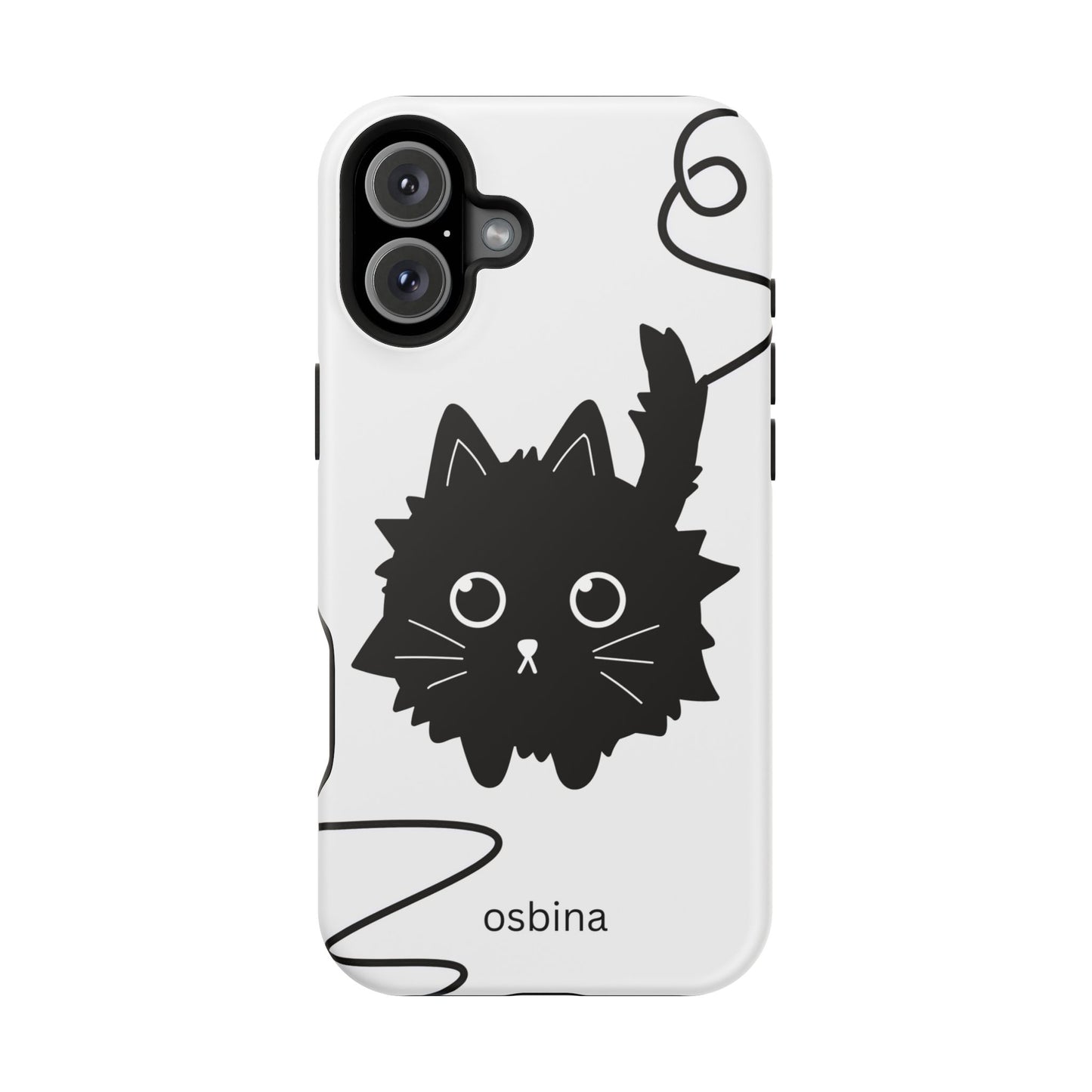 osbina | MagSafe compatible for iPhone | Midnight Couture Cat Phone Case | Season Collective Collection